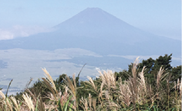 霧のかかった富士山の比較画像左：OFF時、イメージ