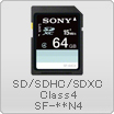SD/SDHC/SDXC Class4 SF-**N4