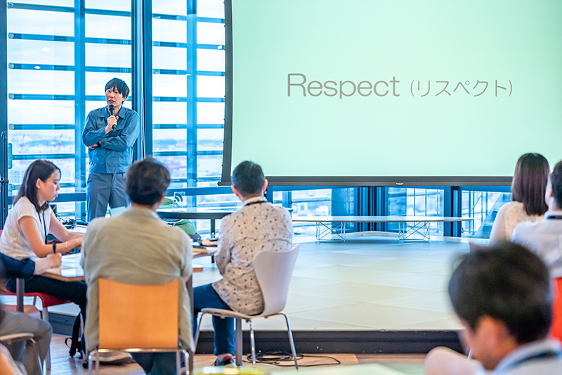 3Rにもう一つ足してRespectをご説明される滝沢さん